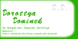 dorottya dominek business card